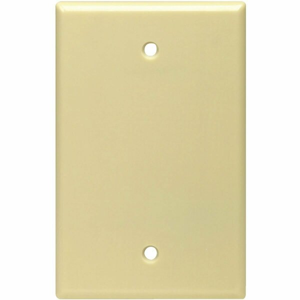 Leviton 1-Gang Midway Thermoset Blank Wall Plate, Ivory 001-80514-00I
